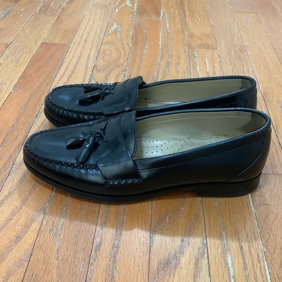 Men’s G.H. Bass & Co Black Tassle Loafers Size 9.5 EUC - Picture 1 of 7